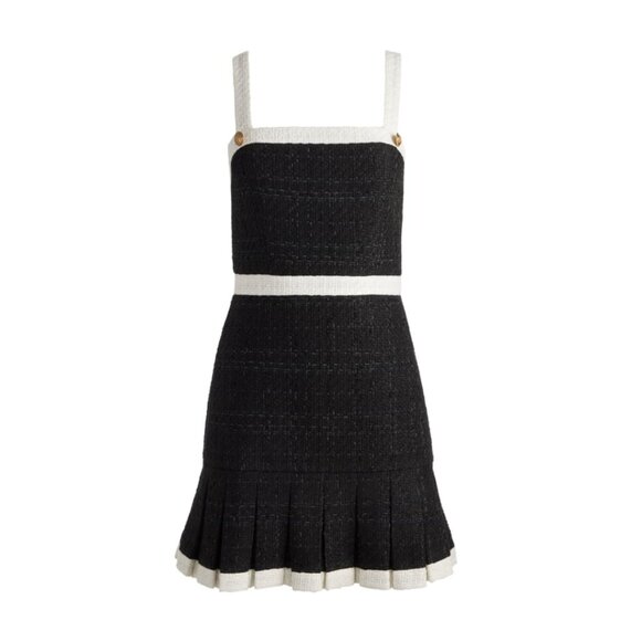 NWT Alice + Olivia Clarine Tweed Minidress Size 8 - Picture 6 of 11